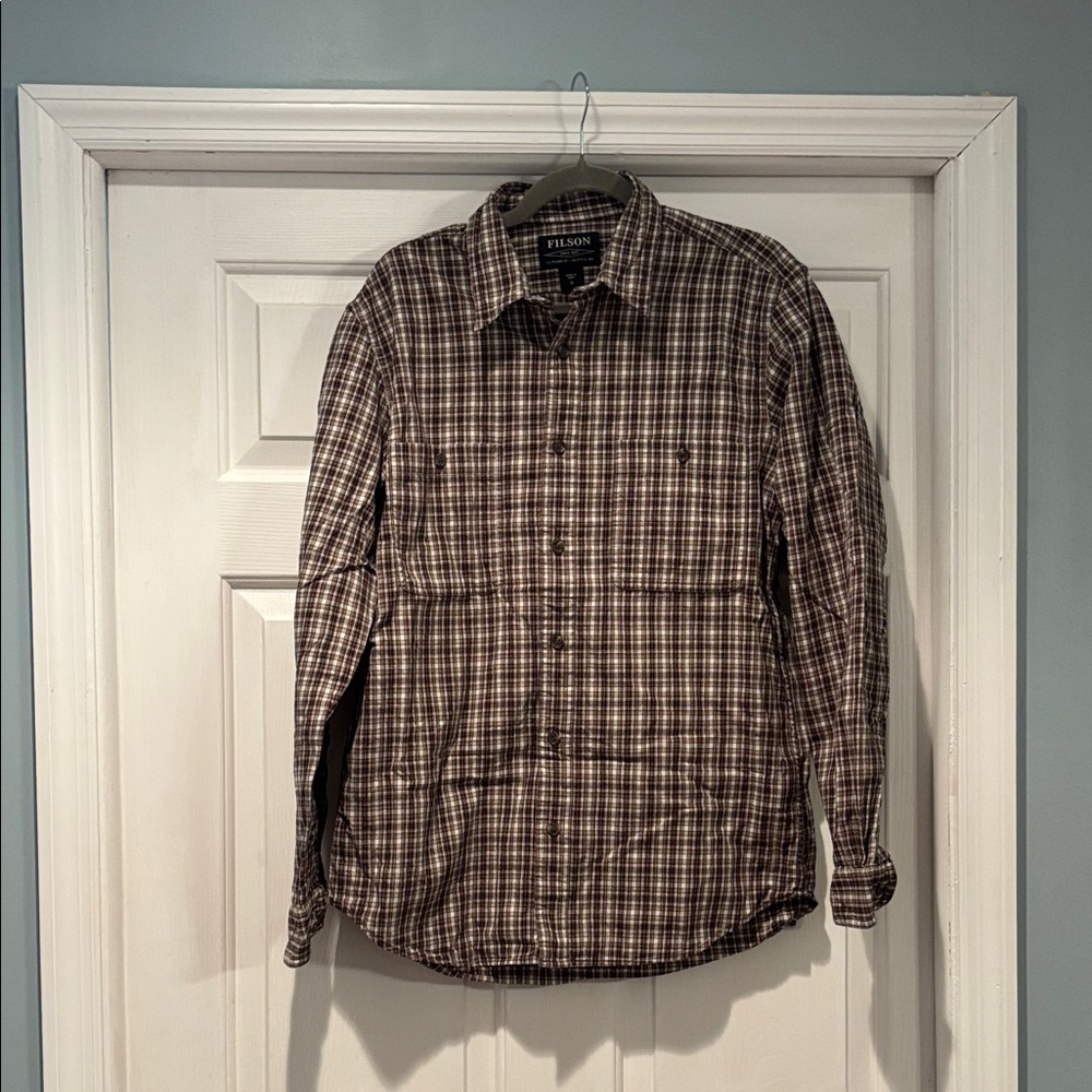 Filson Plaid Long Sleeve Shirt.  EUC